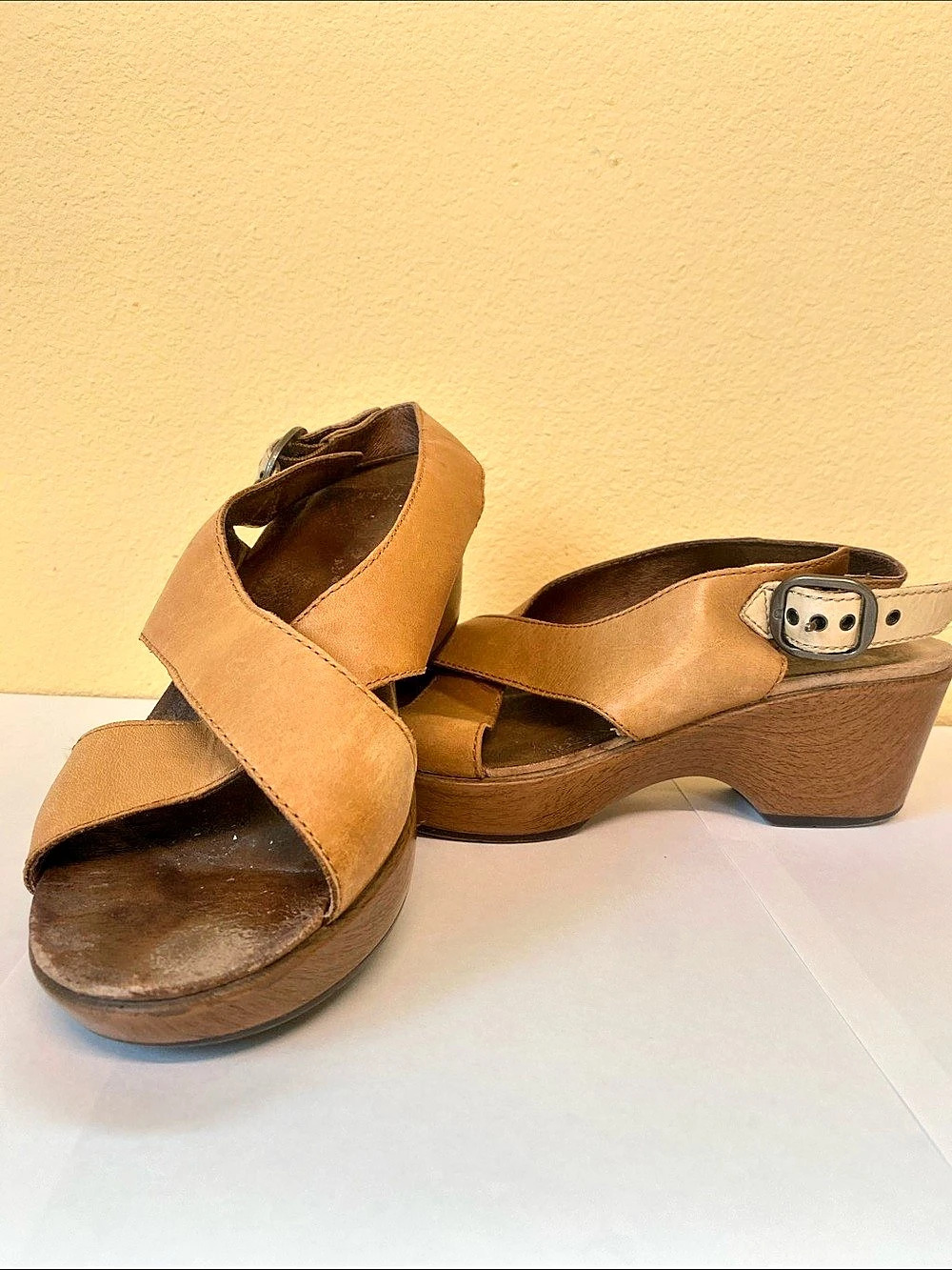 Dansko Brown Wedge Sandals